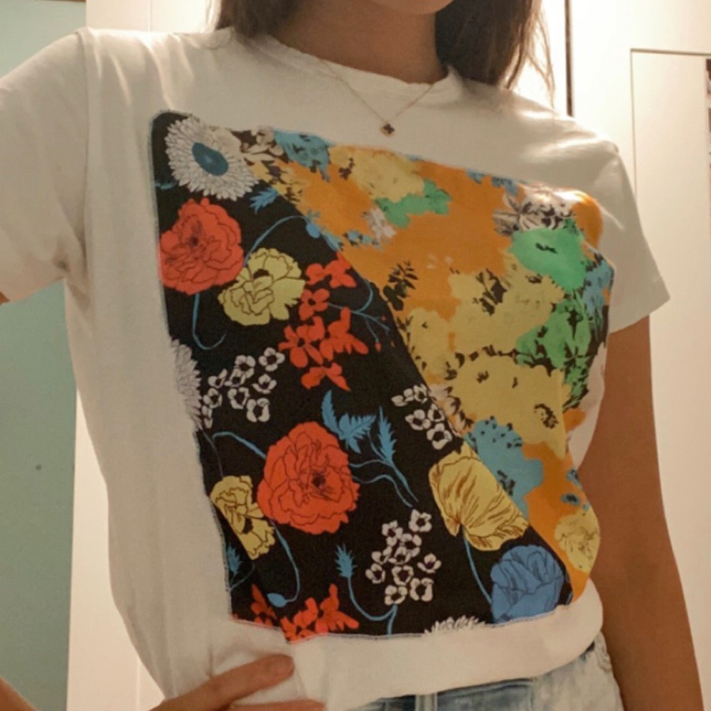 silk graphic tee